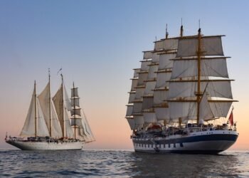 Star Clippers sailing ships at sea