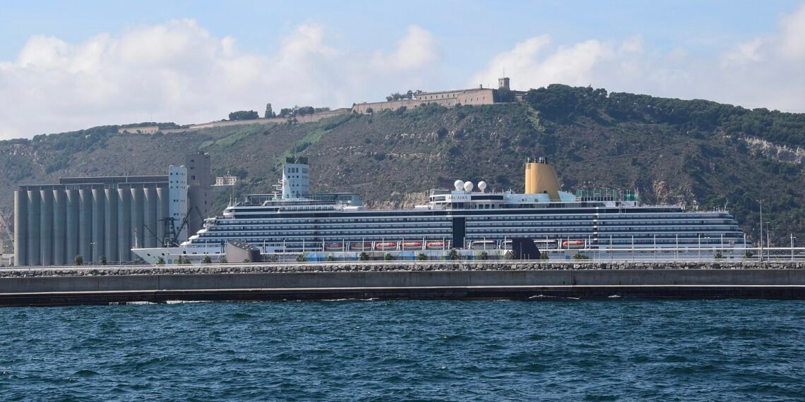 P&O Cruises' Arcadia at the Port of Barcelona