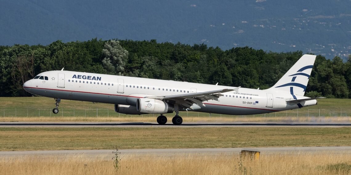 Aegean Airlines Airbus A321 SX-DVP at Geneva Airport