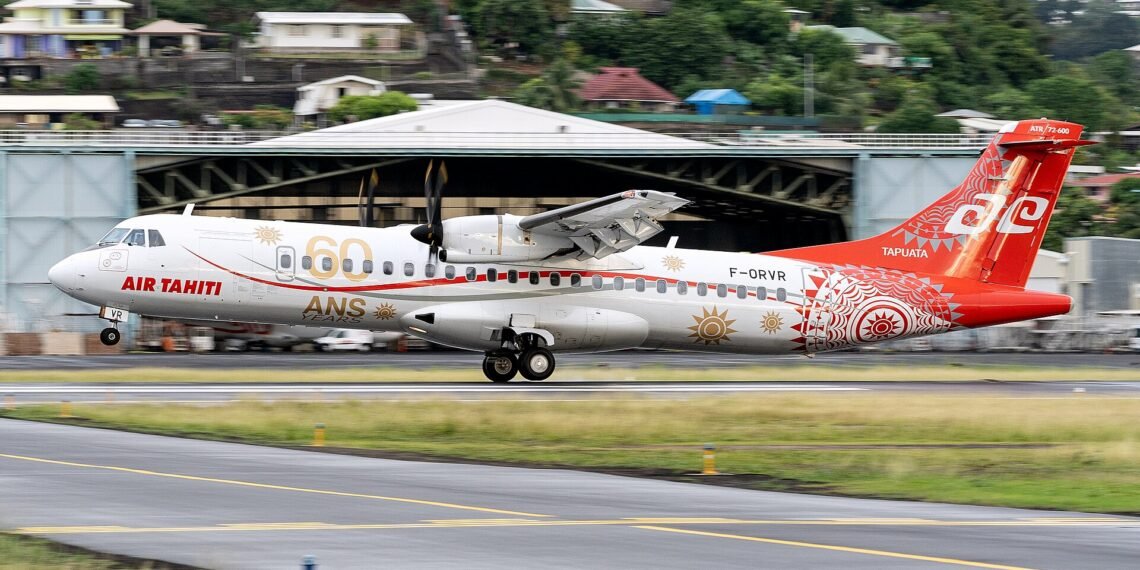 Air Tahiti ATR 72 on the ground