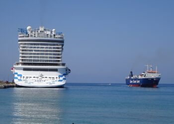 Aroya and Talos in Port of Rhodes 12 August 2025