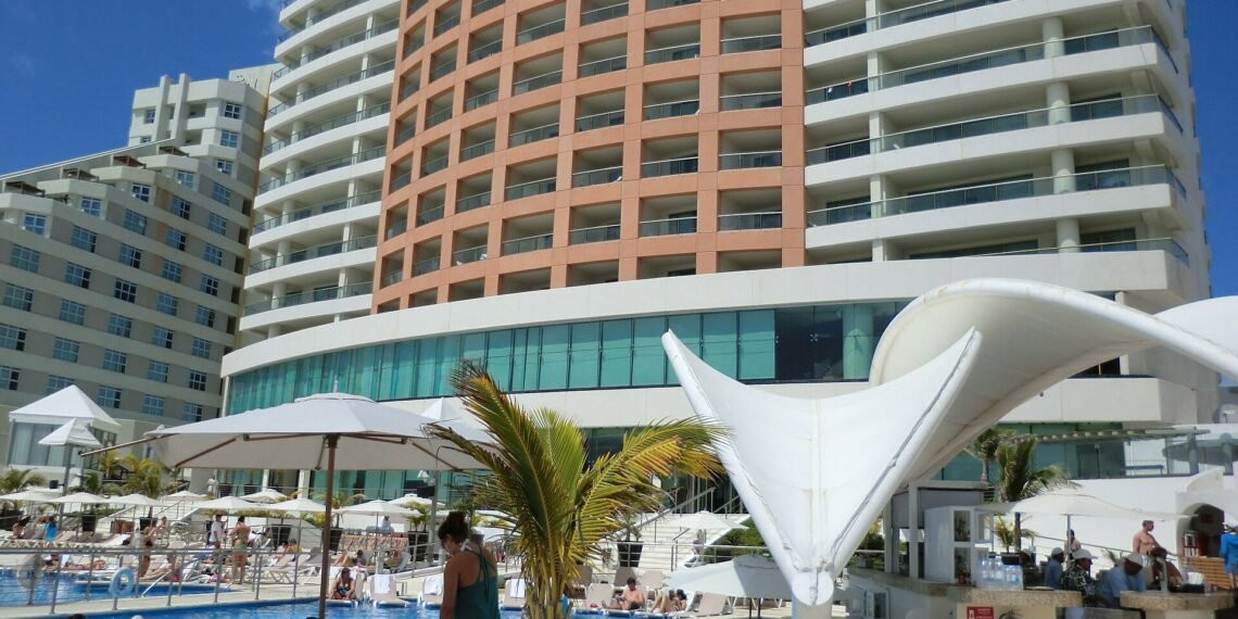 Beach Palace resort in Cancun, photographed in 2011