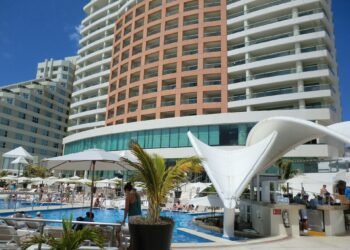 Beach Palace resort in Cancun, photographed in 2011