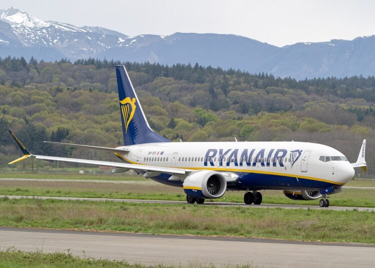 Boeing 737 MAX 8-200 - 9H-VVI after landing at LFBT airport