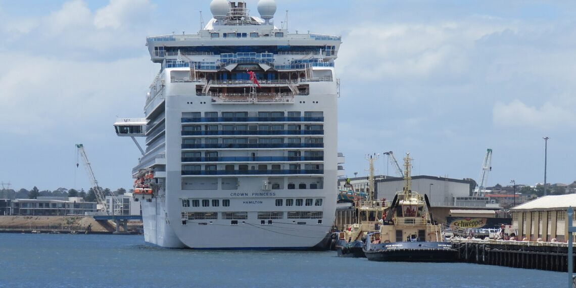 Crown Princess ship, 2006 in Fremantle Harbour, November 2024 05