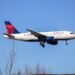 Delta Air Lines Airbus A319 on approach to Atlanta