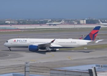 Delta Air Lines Airbus A350-900 N507DN at Taoyuan February 2026 2