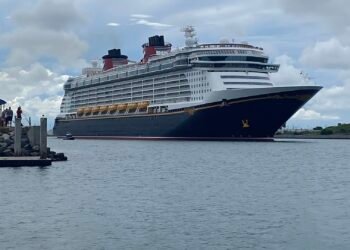 Disney Cruise Line's Disney Fantasy departing Port Canaveral