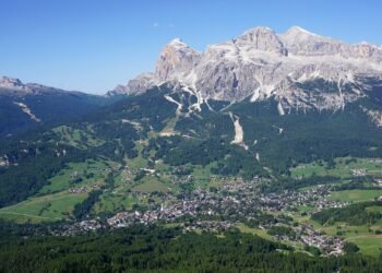 Cortina d'Ampezzo from Faloria