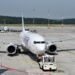 flydubai Boeing 737 at Krakow Airport