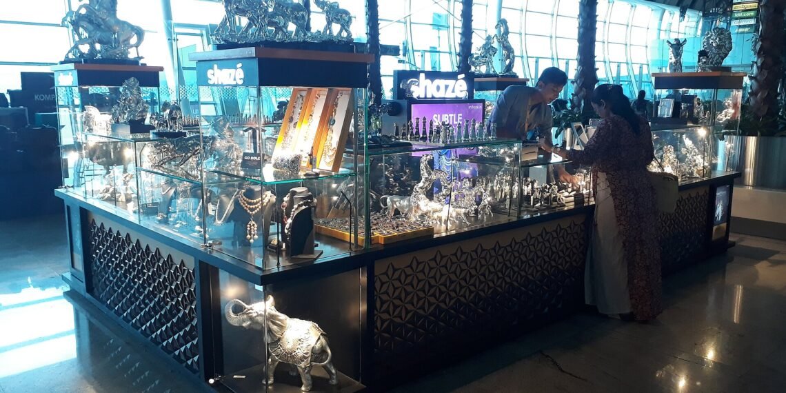 Inside Chhatrapati Shivaji Maharaj International Airport in Mumbai