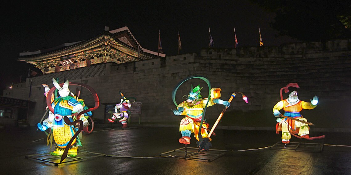 Nongae Festival, Jinju Castle, South Gyeongsang - South Korea