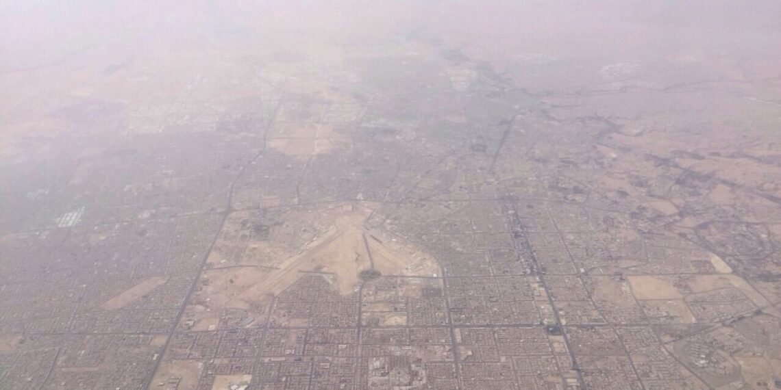 King Khalid International Airport, Riyadh, from the air