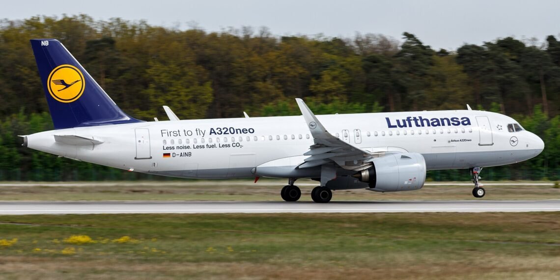 Lufthansa Airbus A320neo at Frankfurt