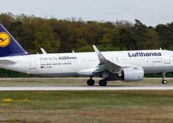 Lufthansa Airbus A320neo at Frankfurt