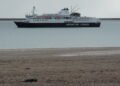Ocean Endeavour, chartered by Adventure Canada, off Jenny Lind Island