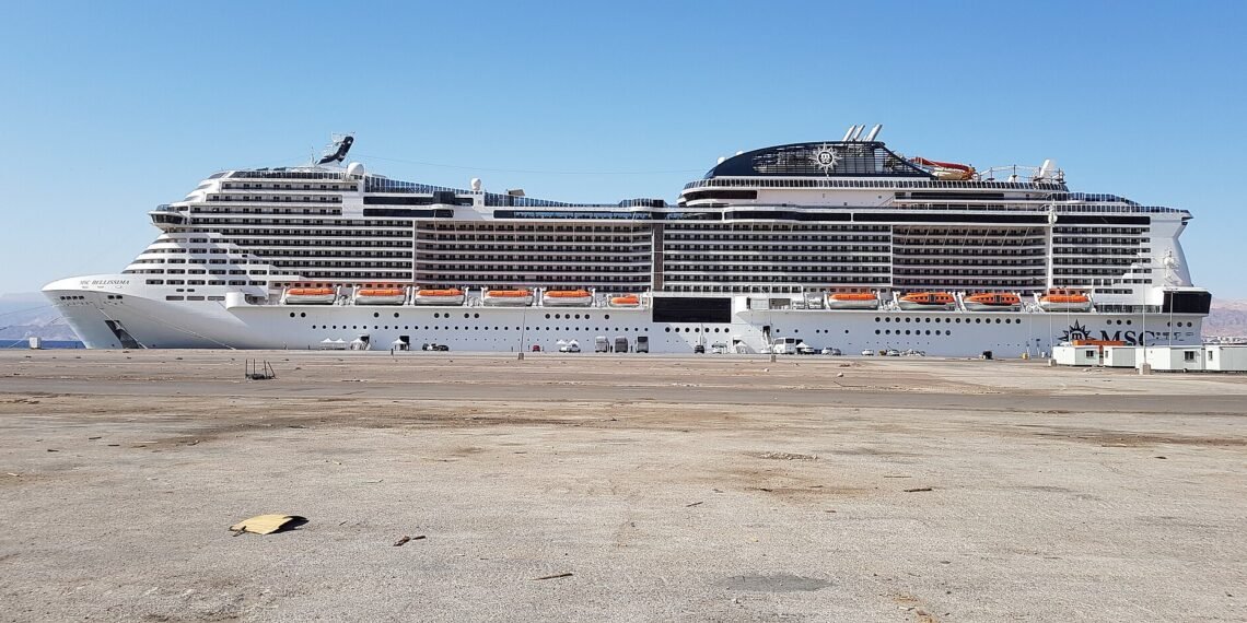 MSC Bellissima docked in port