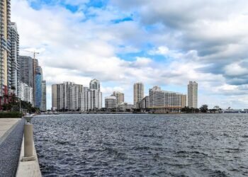View of Brickell Key, Miami