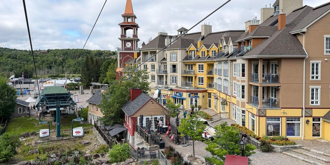 Mont-Tremblant Resort village from the Cabriolet gondola
