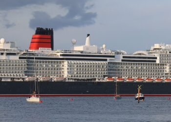 Cunard ship Queen Anne at Southampton