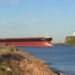 Newcastle - Bulk carrier passing Nobbys