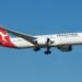 Qantas Boeing 787-9 Dreamliner VH-ZNA arriving at Melbourne