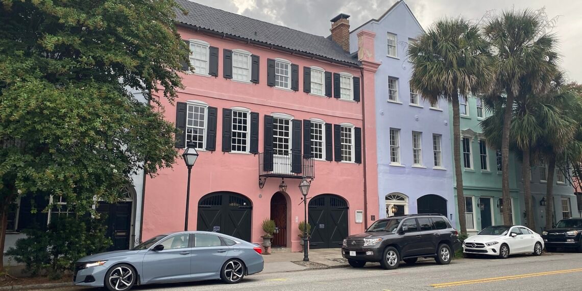 Rainbow Row in Charleston, South Carolina
