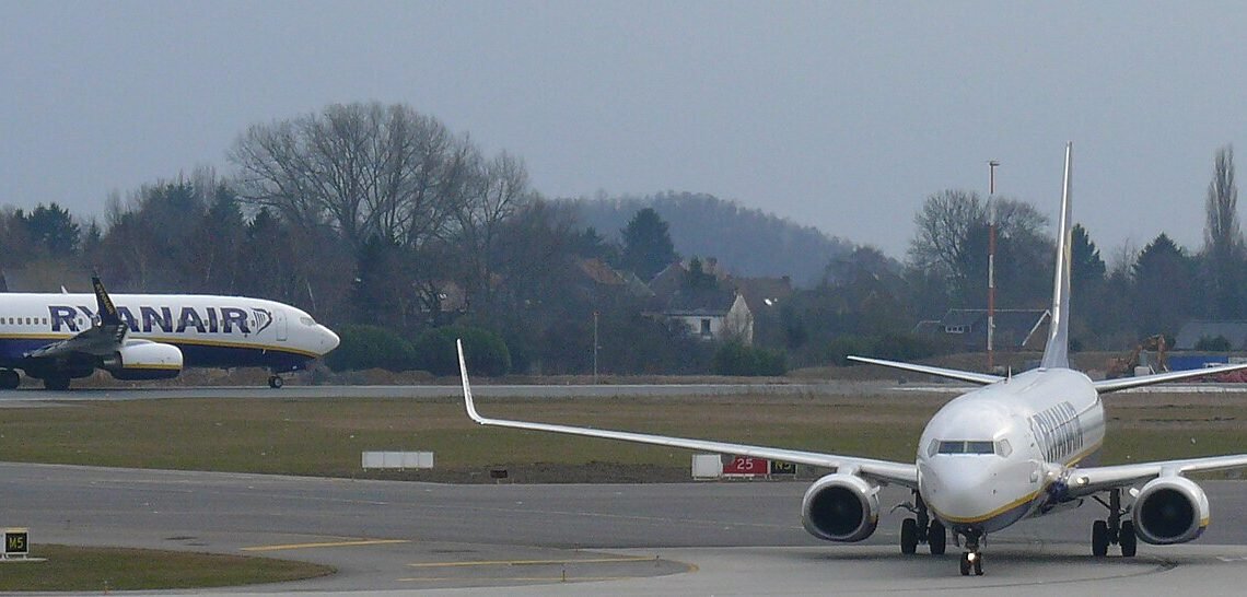 Ryanair Boeing 737s at Brussels South Charleroi Airport