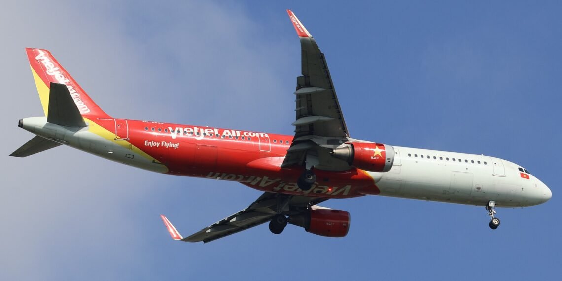 VietJet Air Airbus A321 at Singapore Changi Airport