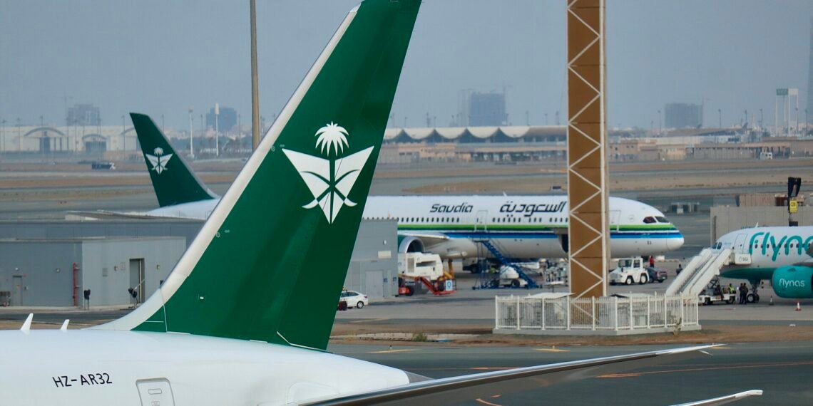 Saudia Boeing 787-10 at Jeddah