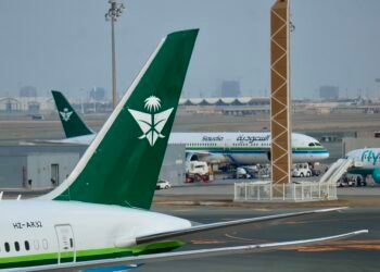 Saudia Boeing 787-10 at Jeddah
