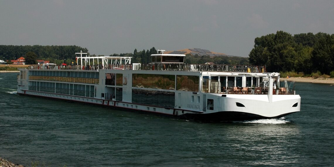 Viking river cruise ship Viking Ingvi on the Rhine at Speyer, Germany
