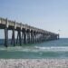 The beach at Gulf Pier in Pensacola Beach, Florida