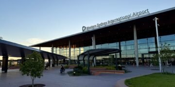 Forecourt of Western Sydney International Airport