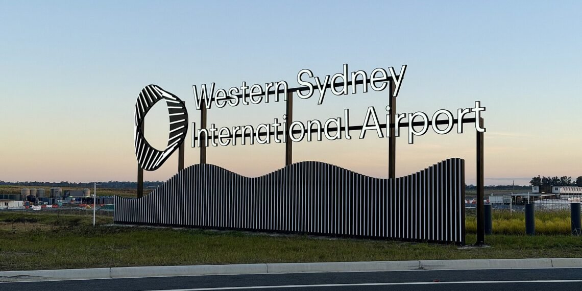 Western Sydney International Airport gateway sign