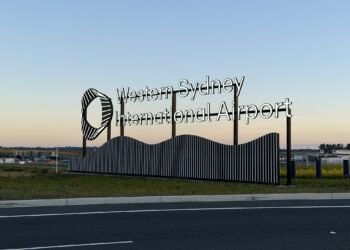 Western Sydney International Airport gateway sign