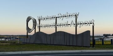 Western Sydney International Airport gateway sign