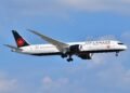 Air Canada Boeing 787-9 Dreamliner C-FVND approaching Newark Airport