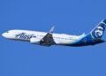 Alaska Airlines Boeing 737-8 MAX N813AK departing Boston July 2026