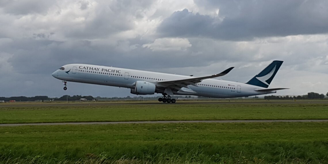 Cathay Pacific Airways Airbus A350-1000 B-LXI at Schiphol 27-08-2021