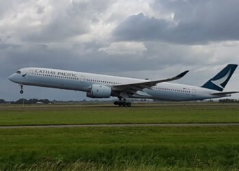 Cathay Pacific Airways Airbus A350-1000 B-LXI at Schiphol 27-08-2021