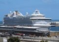 Crown Princess berthed in Fremantle Harbour, Western Australia