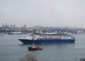 Cruise ship Celestyal Journey entering Istanbul through the Bosphorus from the south, March 2024 05