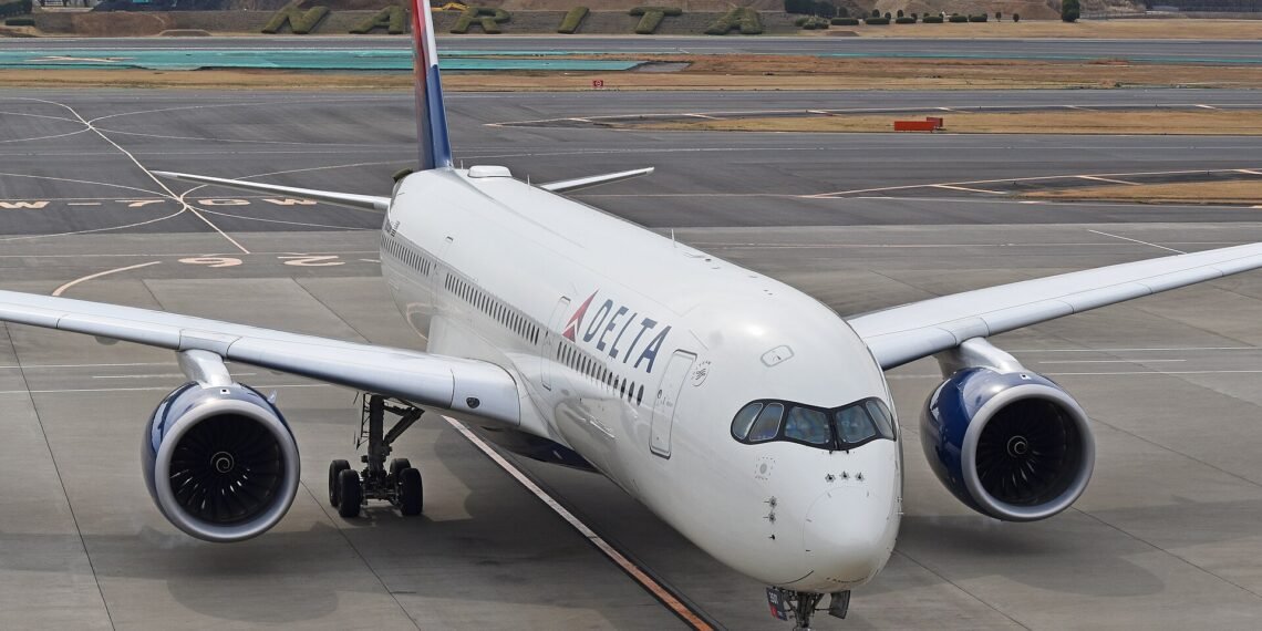 Delta Air Lines Airbus A350-900 N501DN taxiing at Tokyo Narita