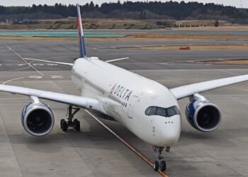 Delta Air Lines Airbus A350-900 N501DN taxiing at Tokyo Narita