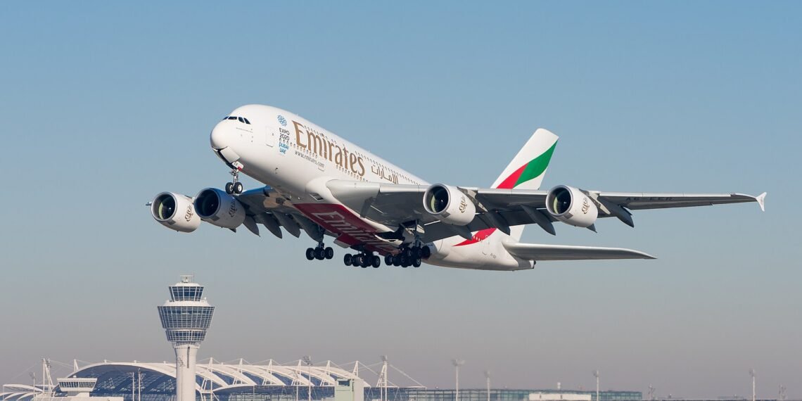 Emirates Airbus A380-861 A6-EER MUC 2015 01