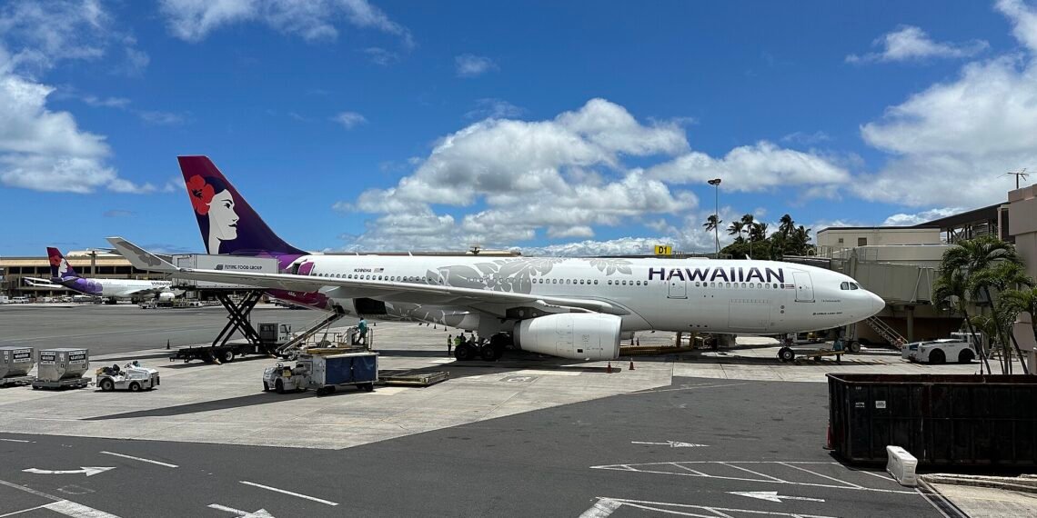 Hawaiian Airlines Airbus A330-200 at Daniel K. Inouye International Airport