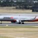 Jetstar Airbus A321neo VH-OYC landing at Perth Airport