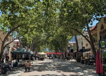 Historic Murphy Avenue in downtown Sunnyvale, California