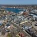 Mystic, Connecticut aerial view